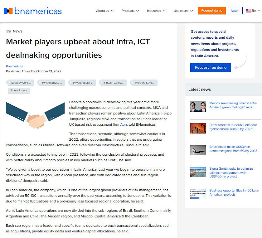 Market players upbeat about infra, ICT dealmaking opportunities